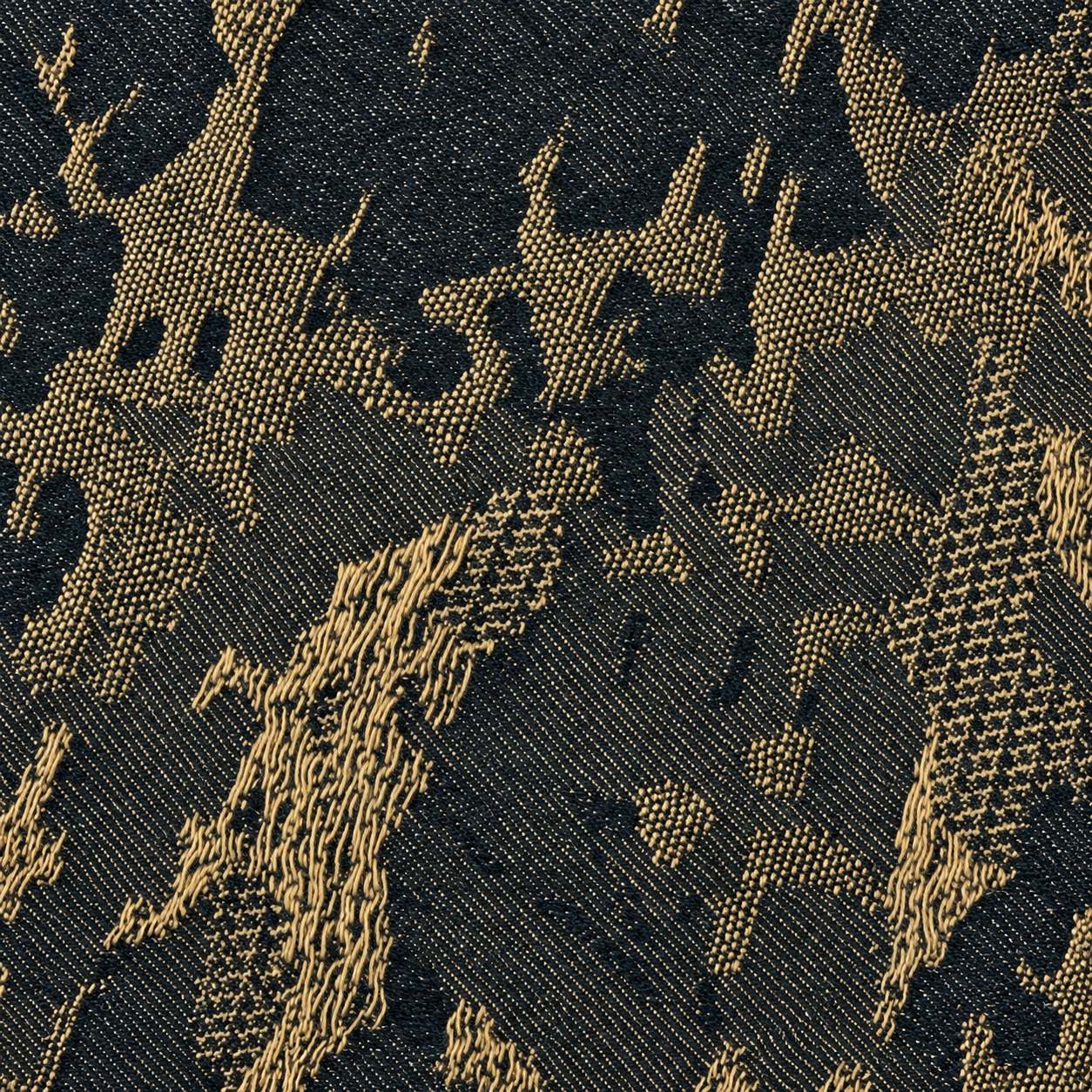 R03-10 / SAND & SHADOW / Jacquard denim detail