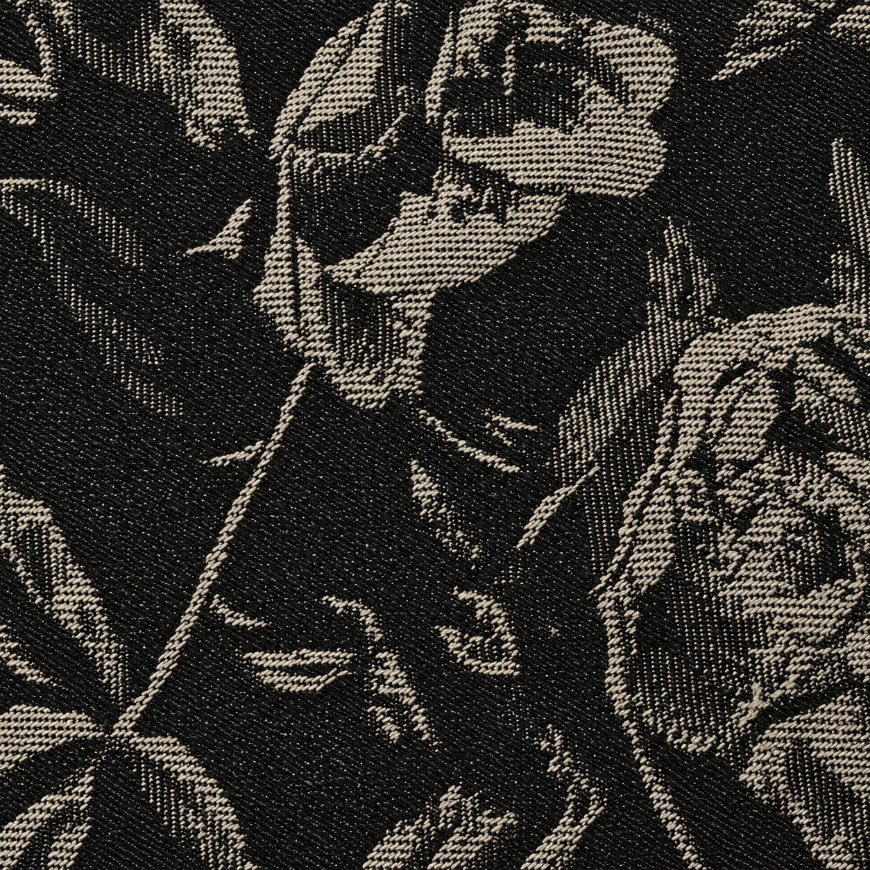 R03-14 / MOONLIT BLOOM / Jacquard denim detail